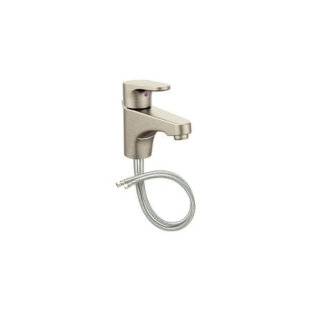 Moen Brushed Nickel One-Handle Low Arc Bathroom Faucet 46101BN